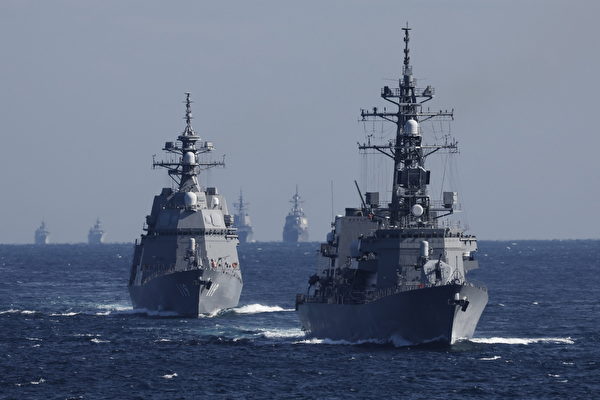 日本驅逐艦據報穿越台海 中共軍艦尾隨