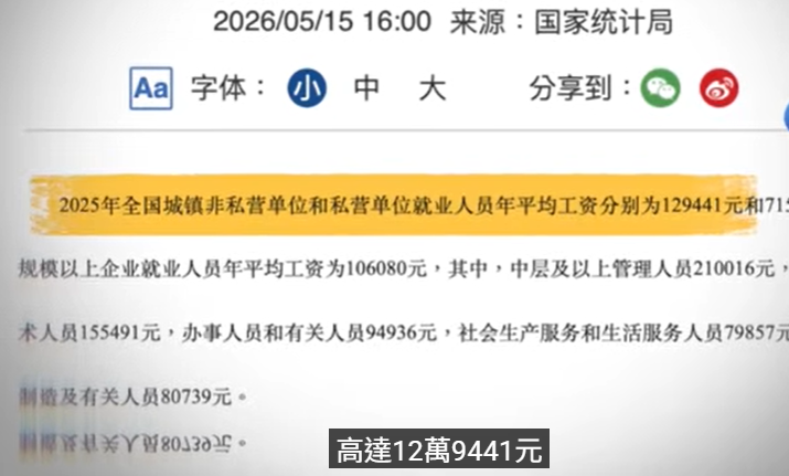 【统计学魔法】月薪过万是谁的幻觉?中共官方公布平均工资12.9万,3.2亿灵活就业人口为何被集体「格式化」?︱今日热搜︱大时局