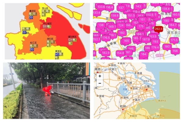 上海暴雨紅色預警 中國第一高樓阻尼器擺動明顯